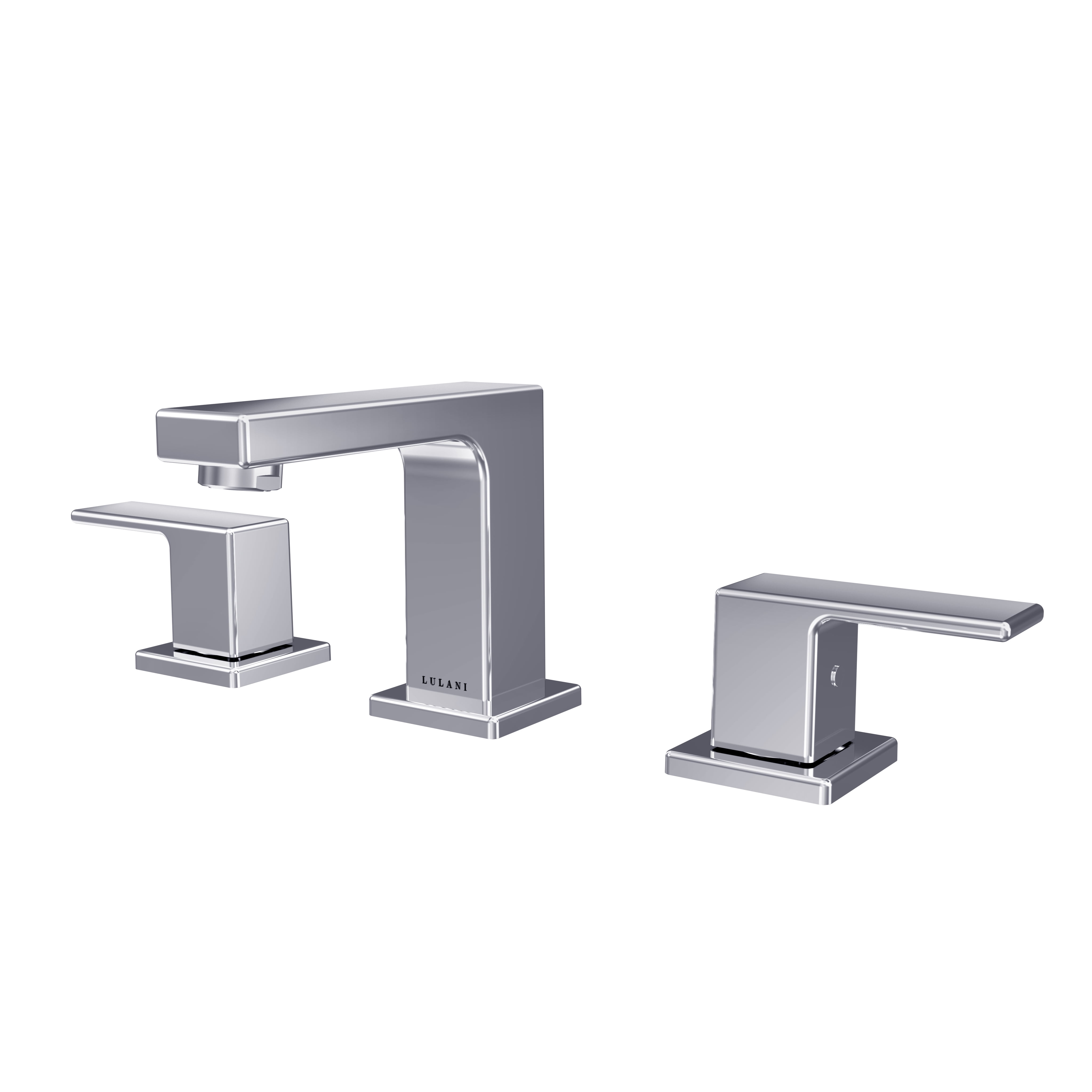Capri Chrome 8" Widespread Two-Handle Bathroom Faucet