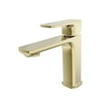 thumbnail image 1 of Lulani Corsica 1-Handle Single Hole Bathroom Faucet with Drain Assembly - Champagne Gold, 1 of 7