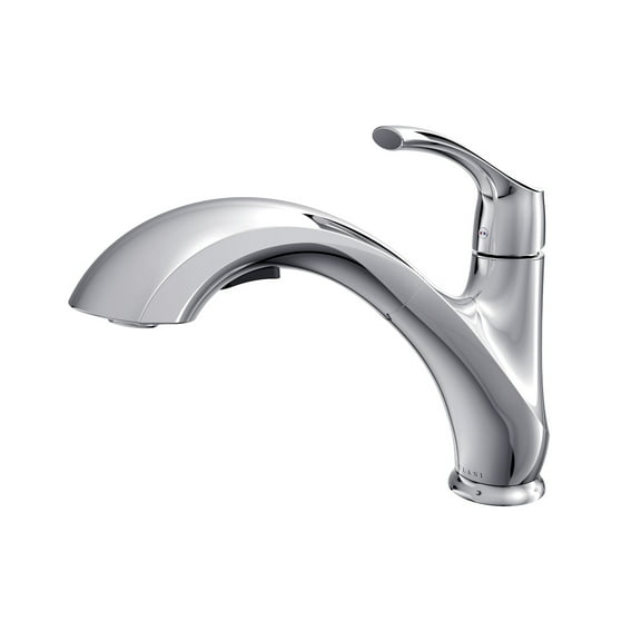 Lulani Maldives 1-Handle Low Profile Pull-Out Kitchen Faucet - Chrome