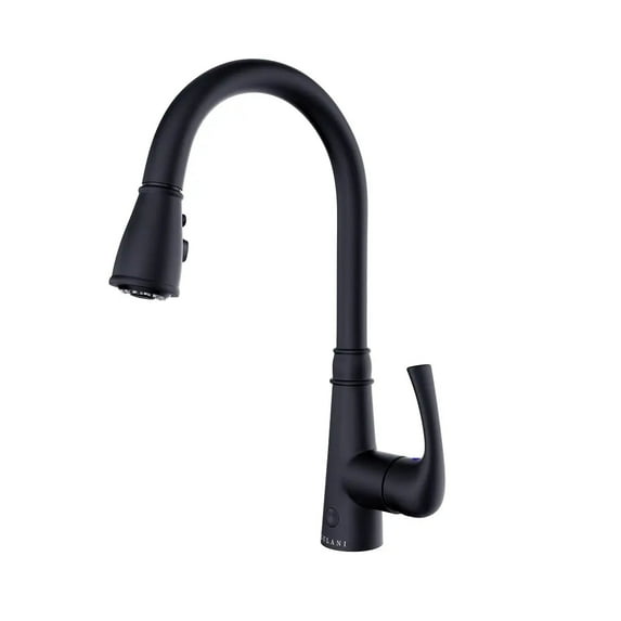 Lulani Moorea Dual Sensor 1-Handle Pull-Down Kitchen Faucet - Matte Black