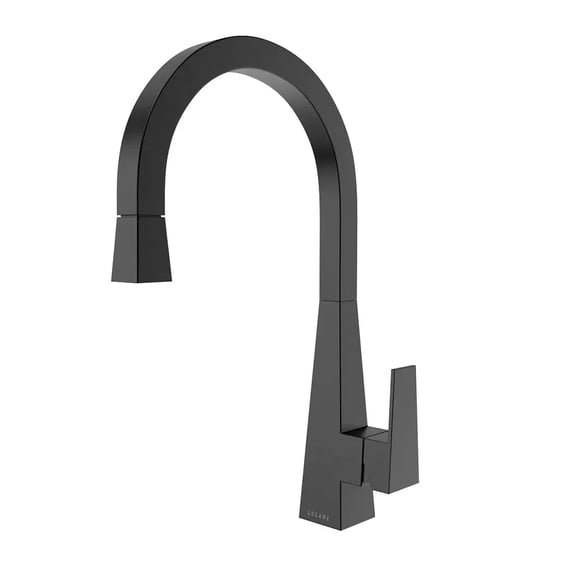Lulani Santorini Stainless Steel 1-Handle Pull-Down Kitchen Faucet (No Spray Feature) - Gun Metal