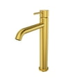 thumbnail image 1 of Lulani St. Lucia 1-Handle Single Hole Vessel Height Bathroom Faucet with Drain Assembly - Champagne Gold, 1 of 7