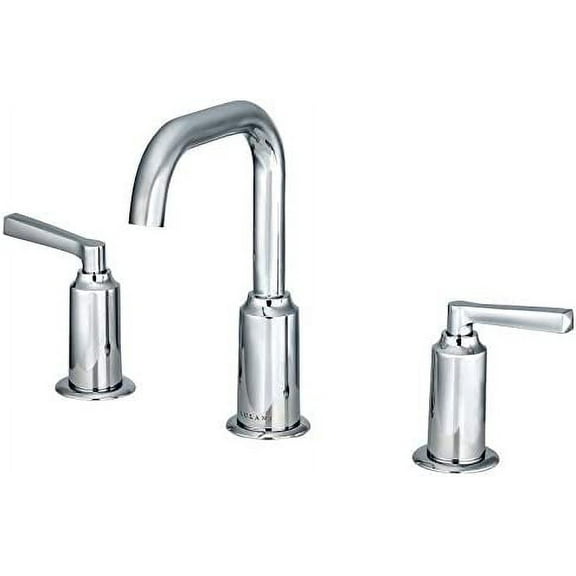Lulani St. Lucia 2-Handle Widespread Bathroom Faucet with Drain Assembly - Chrome