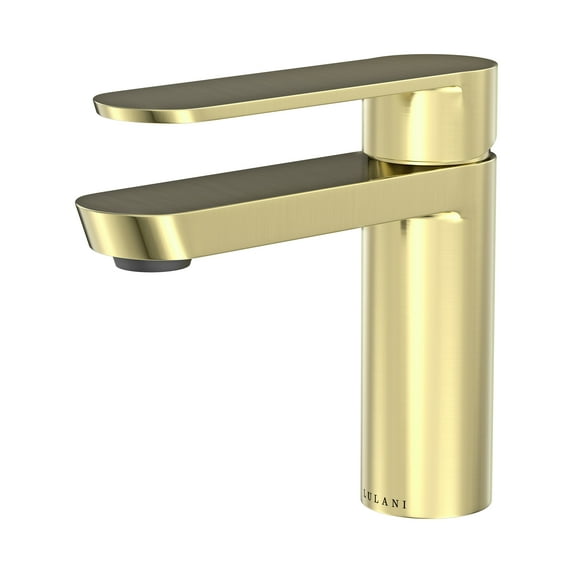Lulani Yasawa Stainless Steel 1-Handle Single Hole Bathroom Faucet with Drain Assembly - Champagne Gold