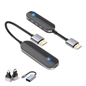 Lulaven iShare Pro 2026 Wireless HDMI Transmitter and Receiver Kit, 4K Ultra HD Streaming Adapter for iPhone 15/16/17, Laptops, Gaming Consoles