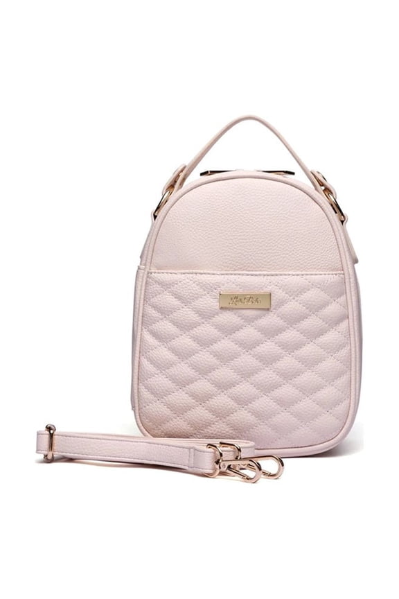 Monaco Snack Bag Unisex Hand Carry Storage Bag Stylish Vegan Leather | Pastel Pink