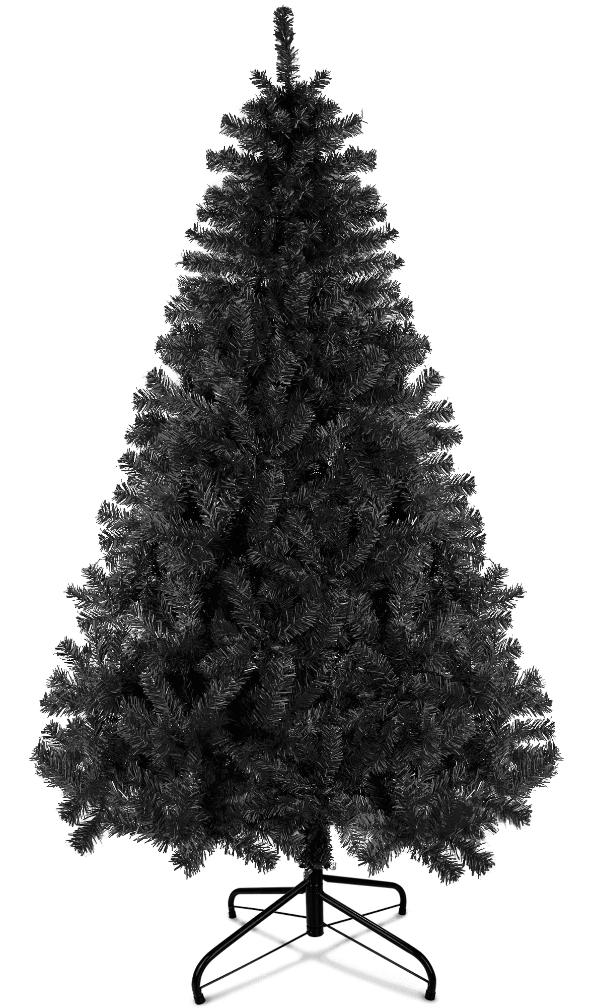 Lulive 6ft Black Christmas Tree w/800w Branch Tips, Hinged Xmas tree for Home, Office, Party