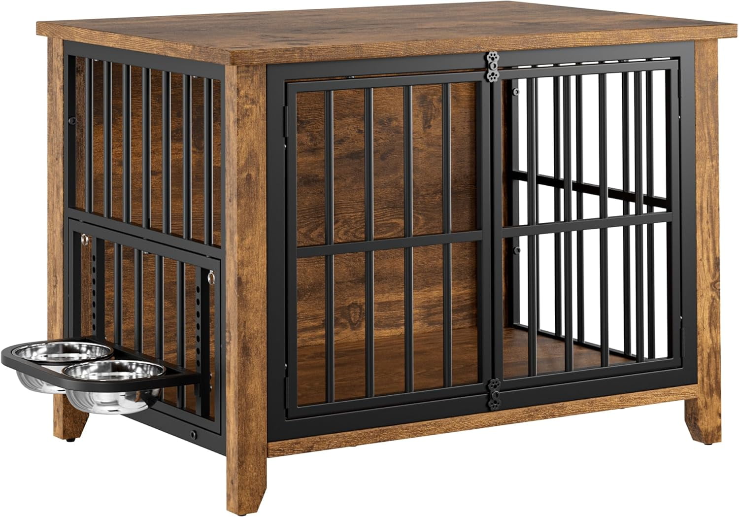 Fresh Look at Lulive Dog Crate Furniture Wooden Dog Kennel Indoor With Adjustable