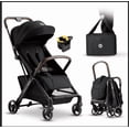 thumbnail image 1 of Portable Lightweight Baby Stroller for Travel, Toddler Stroller with Adjustable Backrest & Armrest, 6.6 lbs Storge Basket, Compact One-Handed Fold, Black, 1 of 7