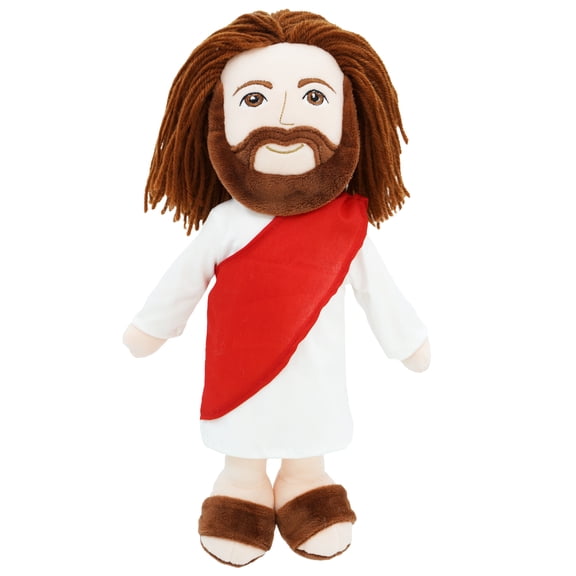 Lullaberry 14" Plush Religious Figure - Jesus Stuffed Doll - Baptism Gift Christ Religious Savior