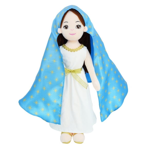 Lullaberry 14" Plush Religious Figure - Lady of Guadalupe Catholic Blessed Virgin Mary - Virgen de Guadalupe