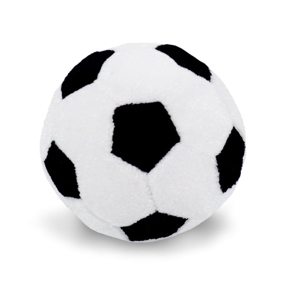 Lullaberry 3" Diameter My First Soccer Ball - Plush Baby Rattle Toy - Safe Soft Sports Toy for Infants Boys and Girls