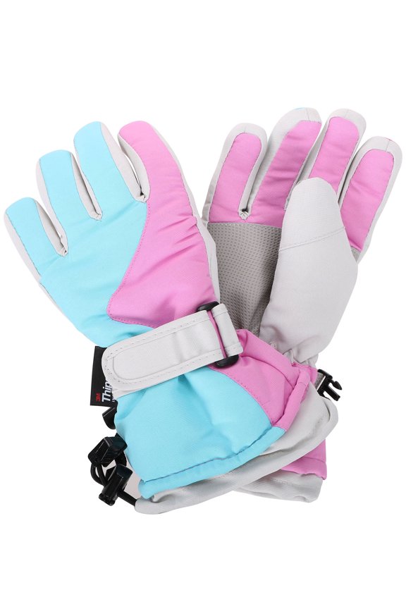 Lullaby Kids Unisex Kids Thinsulate Lined Waterproof Ski Snow Gloves M