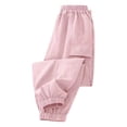 thumbnail image 1 of Lullu Athletic Pant for Boys Breathable Quick-Dry Relaxed Jogger Pants, Pink, Sizes 5-16, 1 of 4