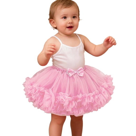 Lullu Baby Girls Princess Tutu Skirt Party Tulle Skirt, Sizes 0-24 Months