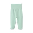 thumbnail image 1 of Lullu Baby High Rise Footed Leggings Casual Cotton Soft Stretch Pants, Sizes 0-12 Months, 1 of 2