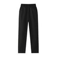 thumbnail image 1 of Lullu Boy's Pull On Stretch School Uniform Pants Casual Straight Fit Trousers, Sizes 3-18, 1 of 4