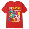 thumbnail image 1 of Lullu Boys 100 Days of School T Shirt Letter Short Sleeve Crew Neck T-Shirt, Sizes 1-13, 1 of 5