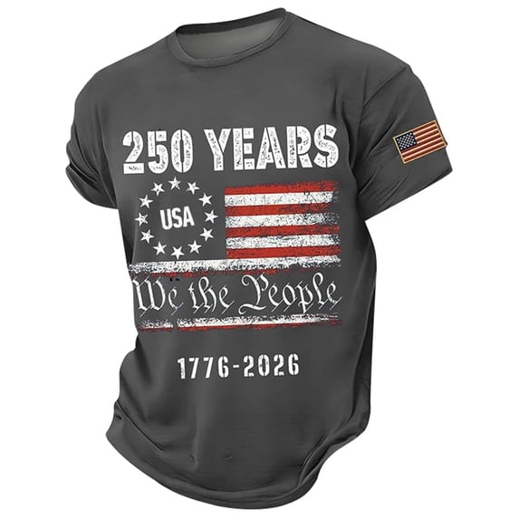 Lullu Boys America's 250Th Anniversary Tee 4Th of July Short Sleeved T Shirt, Sizes 2-13