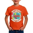 thumbnail image 1 of Lullu Boys Back To School Graphic Tee Short Sleeve Round Neck T-Shirt for Kids, Sizes 3-13, 1 of 3