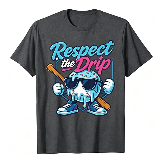 Lullu Boys Baseball Graphic T-Shirt Short Sleeve Crew Neck T Shirt Sports Tee, Sizes 2-13