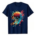 thumbnail image 1 of Lullu Boys Basketball T-Shirt Short Sleeve Round Neck T Shirt for Children, Sizes 2-13, 1 of 3