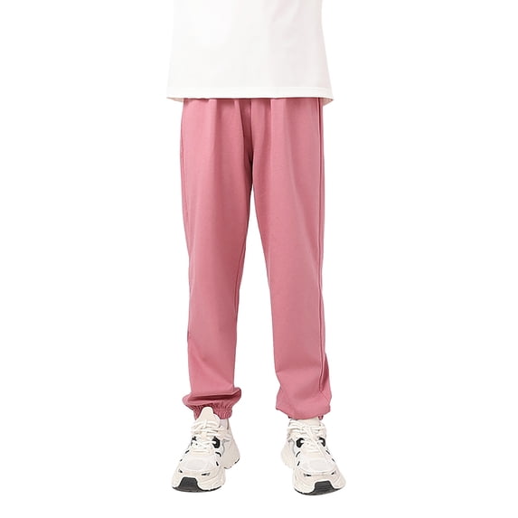 Lullu Boys Casual Sports Pants Pull On Breathable Jogger Pants Soft Trousers, Sizes 5-14