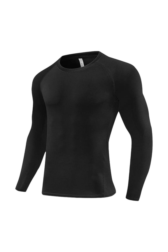 Boys Compression Shirt Athletic T-Shirt Long Sleeve Performance Shirt, Sizes 3-12