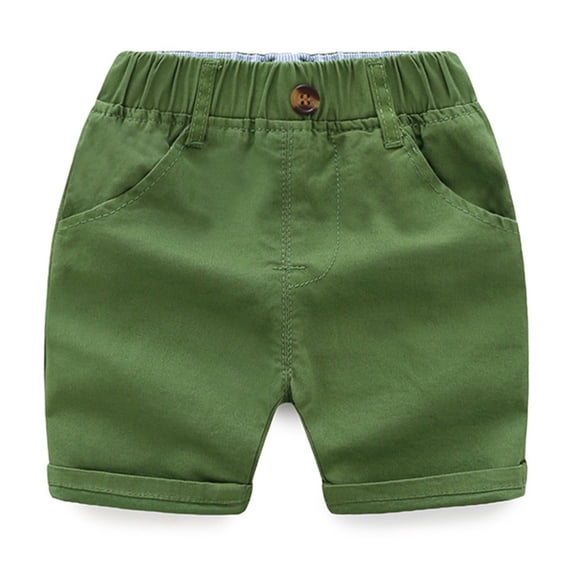 Lullu Boys Cotton Pull On Shorts Summer Breathable Lightweight Play Shorts, Sizes 1-6