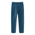 thumbnail image 1 of Lullu Boys Formal Flat Front Dress Pants Straight Twill Suit Pants, Sizes 2-16, 1 of 3