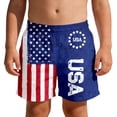 thumbnail image 1 of Lullu Boys Independence Day Board Shorts Summer Beach Breathable Swim Shorts, Sizes 3-14, 1 of 4