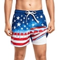 thumbnail image 1 of Lullu Boys Independence Day Swim Trunks with Compression Liner Bathing Suit, Sizes 2-14, 1 of 3