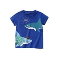 thumbnail image 1 of Lullu Boys Shark Print Short Sleeve T Shirt Summer Casual Round Neck Tee Shirt for Kids, 1 of 7