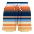 thumbnail image 1 of Lullu Boys Striped Swim Trunks with Compression Liner UPF 50+ Stretch Beach Shorts, 1 of 2