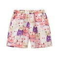 thumbnail image 1 of Lullu Boys Summer Hawaii Beach Shorts Tropical Print Cotton Breathable Shorts, Sizes 1-8, 1 of 4