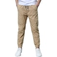 thumbnail image 1 of Lullu Boys Summer Lightweight Linen Pants Casual Jogger Pants with Drawstring, Sizes 4-12, 1 of 4