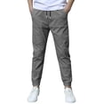 thumbnail image 1 of Lullu Boys Summer Lightweight Linen Pants Casual Jogger Pants with Drawstring, Sizes 4-12, 1 of 3