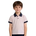 thumbnail image 1 of Lullu Boys Summer Short Sleeve Polo Shirt Casual Daily Collared Shirt for Kids, 1 of 7