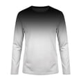 thumbnail image 1 of Lullu Boys Swim Shirt Long Sleeve Rash Guard Gradient Quick Dry UPF50 Swim Top, Sizes 3-14, 1 of 3