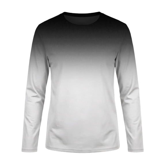 Lullu Boys Swim Shirt Long Sleeve Rash Guard Gradient Quick Dry UPF50 Swim Top, Sizes 3-14