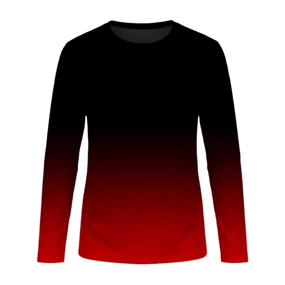 Lullu Boys Swim Shirt Long Sleeve Rash Guard Gradient Quick Dry UPF50 Swim Top, Sizes 3-14