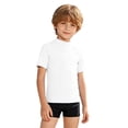 thumbnail image 1 of Lullu Boys Swim Shirt Quick Drying UPF50+ Short Sleeve Rash Guard Swimwear Top, Sizes 2-12, 1 of 6