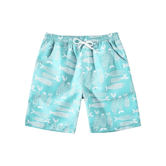 Lullu Boys Swim Shorts Quick Drying Stretch Board Shorts Bathing Suit Swimwear, Sizes 5-14