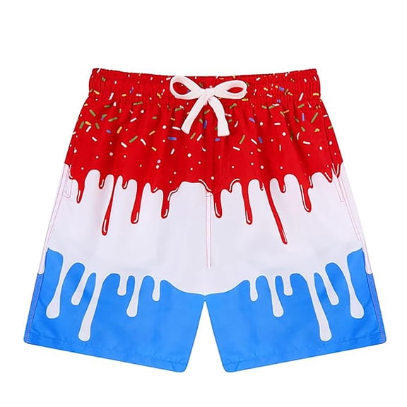 Lullu Boys Swim Trunks with Compression Liner Quick-Dry Beach Board Shorts, Sizes 2-14