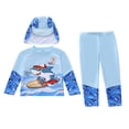 thumbnail image 1 of Lullu Boys Swimsuits UPF 50+ Long Sleeve Rash Guard Swim Pants Hat Bathing Suit, 3-Piece, Sizes 3-12, 1 of 3
