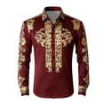 thumbnail image 1 of Lullu Boys Western Cowboy Long Sleeve Shirt Lightweight Button Down Shirt Top, Sizes 4-13, 1 of 3