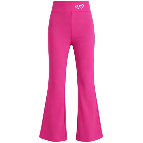 Lullu Girls Athletic Flare Leggings High Waisted Stretch Yoga Pants, Sizes 2-10