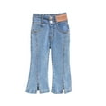 thumbnail image 1 of Lullu Girls Casual Flared Jeans Vintage Slim Fit Stretch Denim Pants, Sizes 2-3, 1 of 5