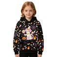 thumbnail image 1 of Lullu Girls Halloween Hoodie Graphic Pullover Hooded Sweatshirt, Sizes 4-14, 1 of 3