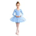 thumbnail image 1 of Lullu Girls Long Sleeve Ballet Tutu Dress Dancewear Leotard with Skirt, Sizes 3-16, 1 of 5